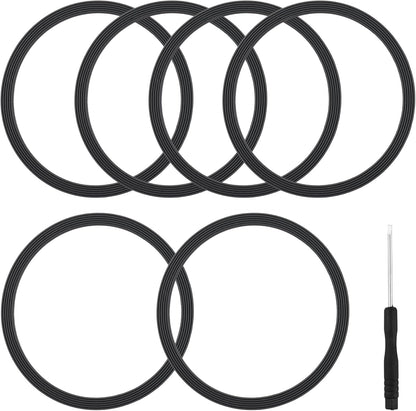 Joshey 6 Pack Rubber Seal Replacement Gaskets, Compatible with Owala Freesip 16/19/24/25/32/40oz Bottle Spout Lid - Silicone Gasket Replacement Parts