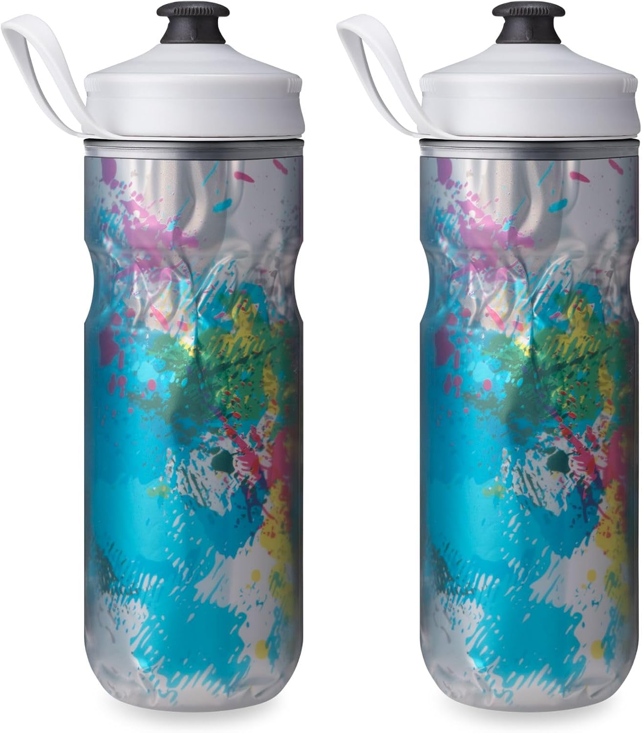 HydraPak | Polar Bottle - Polar Sport Insulated Water Bottle - BPA-Free, Sport & Bike Squeeze Bottle with Handle (Pulse Blue, 700ml / 24oz)