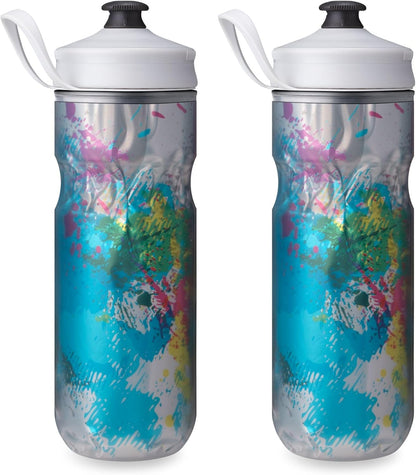 HydraPak | Polar Bottle - Polar Sport Insulated Water Bottle - BPA-Free, Sport & Bike Squeeze Bottle with Handle (Pulse Blue, 700ml / 24oz)