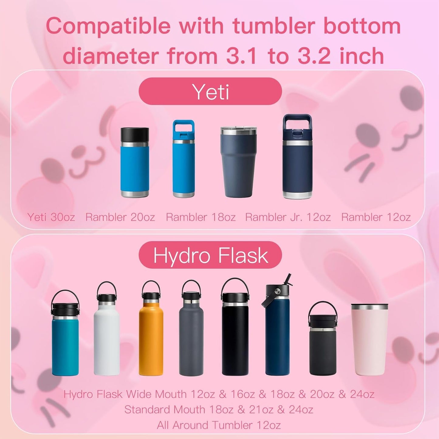 SEVENKA Silicone Boot for Stanley 40 30 oz Quencher Tumbler, IceFlow Water Bottle 30/20 oz, Cup Bottom Sleeve 3.1 inch Diameter