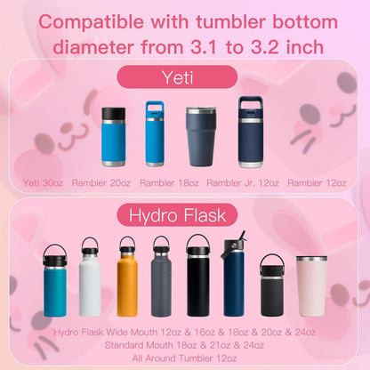 SEVENKA Silicone Boot for Stanley 40 30 oz Quencher Tumbler, IceFlow Water Bottle 30/20 oz, Cup Bottom Sleeve 3.1 inch Diameter