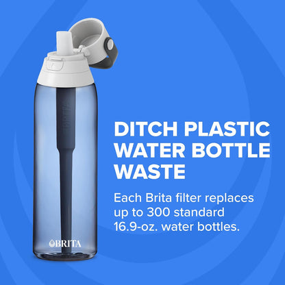 Brita 36386 Premium Water Filter Bottles, 26oz, Night Sky