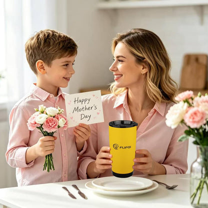 20oz Tumbler with Lid Double Wall Vacuum Insulated Travel Coffee Mug Stainless Steel Thermal Cup Powder Coated Sturdy Coffee Tumbler for Hot and Cold Beverage (Baby blue,1)