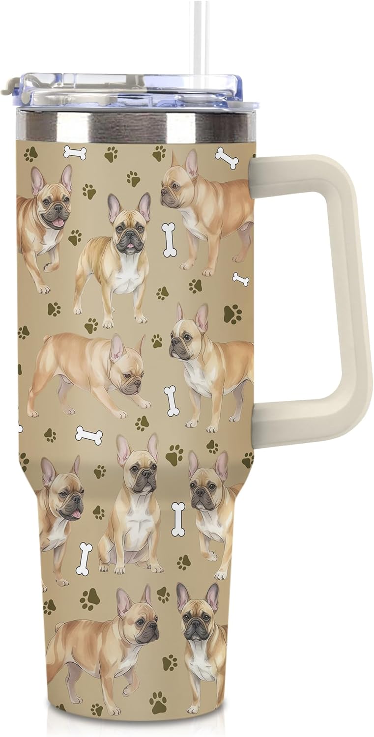 Beagle Gifts for Women Men, 40oz Stainless Steel Insulated Tumbler Travel Cup Mug, Funny and Unique Beagle Gifts for Dog Lover - Colors B