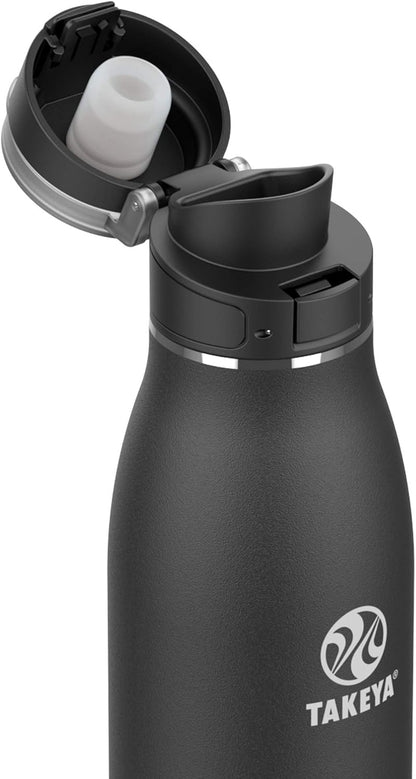 Takeya 17 oz Traveler Stainless Steel Insulated Travel Coffee Mug with Locking Leak Proof Lid, Premium Quality, BPA Free, Arctic