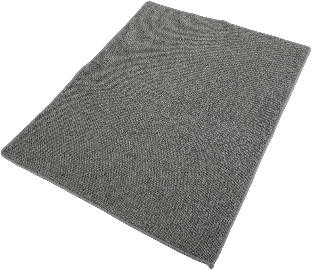 Lily's Home 19" x 15.5" Premium Microfiber Kitchen Counter Mat with Collapsible Rack Absorbent Dish Drying Mat for Sink Dishes Utensils Pots and Pans