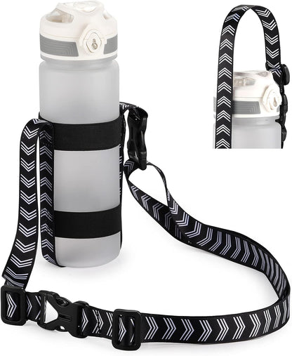 EasyAcc Water Bottle Holder Strap Sling, for Owala FreeSip 24 32 40 oz, Hydro Flask, Cirkul, Yeti, Stanley Flip, Universal Water Bottles, with Carabiner, for Walking Curise Travel (Bottle Excluded)
