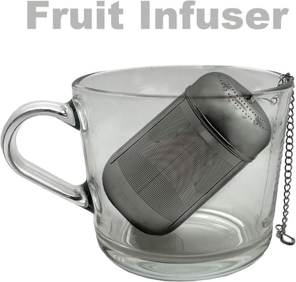 2PCS Fruit Infuser Insert,Flower Tea Infuser for Wide Mouth Water Bottles,Compatible with Stanley,Hydro Flask,Iron Flask, Takeya, ThermoFlask and Similar
