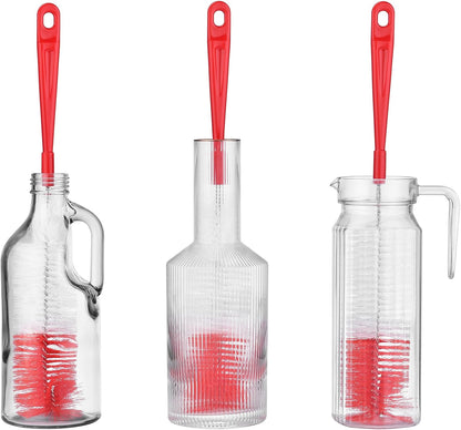 ALINK 17 inch Extra Long Bottle Cleaning Brush Cleaner for Washing Narrow Neck Beer/Wine/Thermos, Brewing Bottles, Hummingbird Feeder