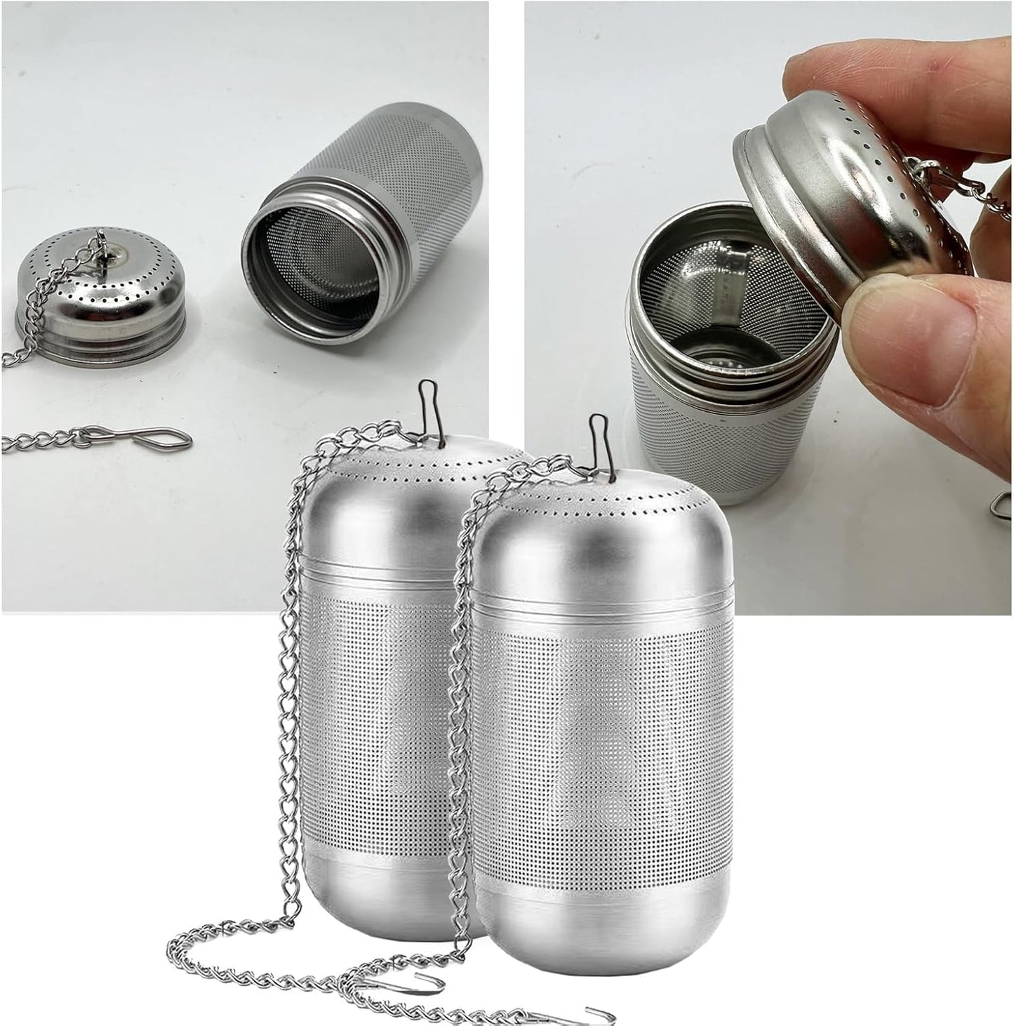 2PCS Fruit Infuser Insert,Flower Tea Infuser for Wide Mouth Water Bottles,Compatible with Stanley,Hydro Flask,Iron Flask, Takeya, ThermoFlask and Similar
