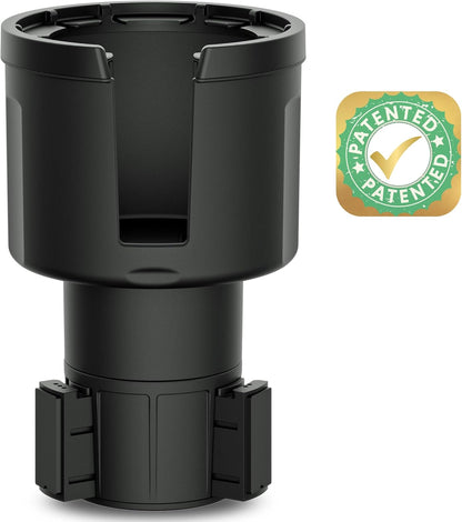 Swigzy Car Cup Holder Expander Adapter for Large Water Bottles - [Patented & Upgraded] - Holds: Hydro-Flask, Yeti, Nalgene, Owala, 32-40oz - Adjustable Expandable Insert Extender - Universal