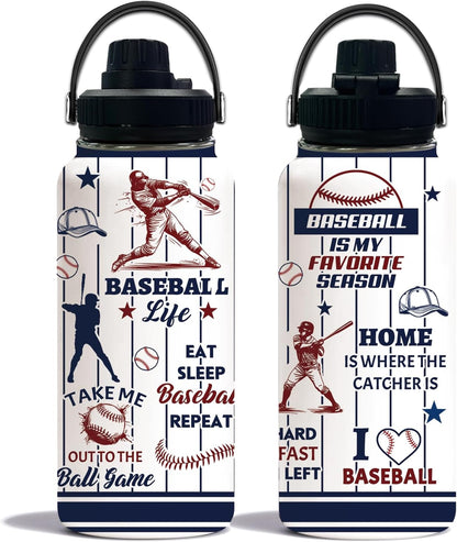 Pickleball Water Bottle 32oz | Insulated Stainless Steel Travel Tumbler with Lid Leak-Proof Keep Hot or Cold, BPA-Free |Dink Responsibly Gifts for Pickleball Lovers