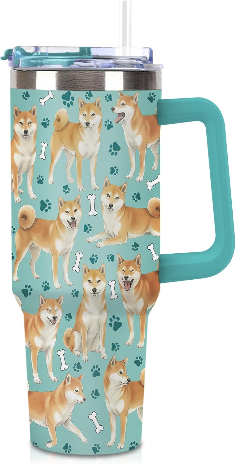 Beagle Gifts for Women Men, 40oz Stainless Steel Insulated Tumbler Travel Cup Mug, Funny and Unique Beagle Gifts for Dog Lover - Colors B