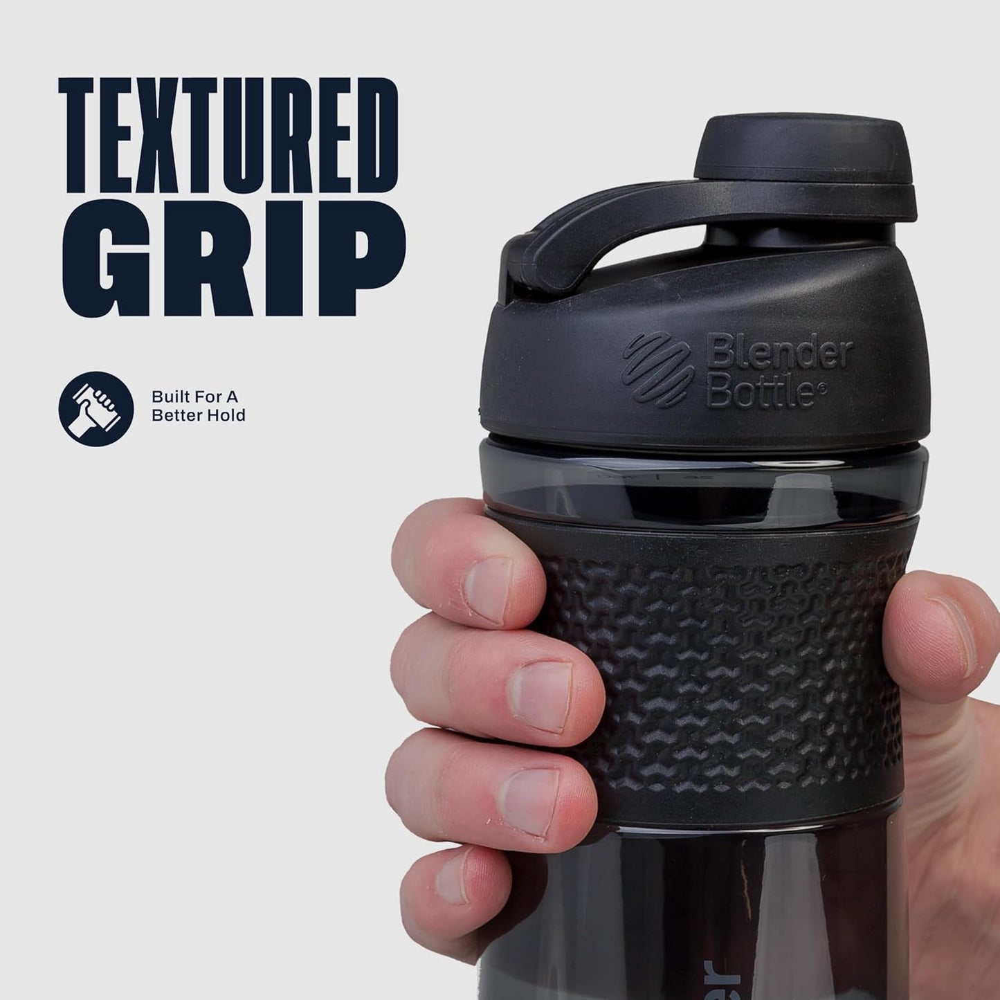 BlenderBottle SportMixer Shaker Bottle Perfect for Protein Shakes and Pre Workout, 20-Ounce, Teal