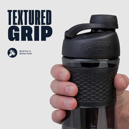 BlenderBottle SportMixer Shaker Bottle Perfect for Protein Shakes and Pre Workout, 20-Ounce, Teal