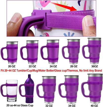 20 Oz 30 Oz 40 Oz Tumbler Handle Adjustable Fit for YETI, RTIC, Ozark Trail, Travel Mug Cup, SIC, Rambler, and All Brands Tumbler Cup