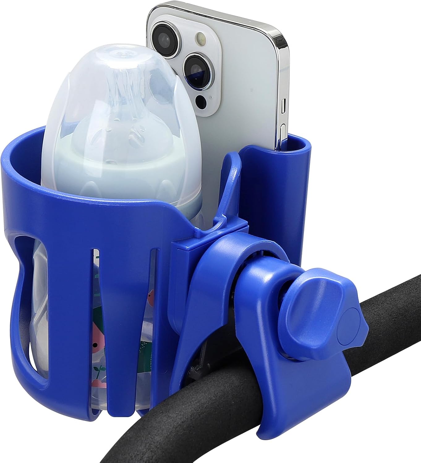 Accmor Stroller Cup Holder, Universal Cup Holder for Walker Wheelchair Bike, 360° Rotatable Stroller Cup Holder Attachment Accessories for Walker, Wheelchair, Scooter