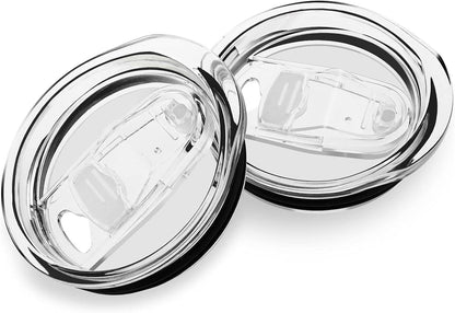 20oz Skinny Tumbler Replacement Lids 2 Pack,Spill Proof Splash Resistant Silicone Sliding Covers,Straw Friendly, BPA Free