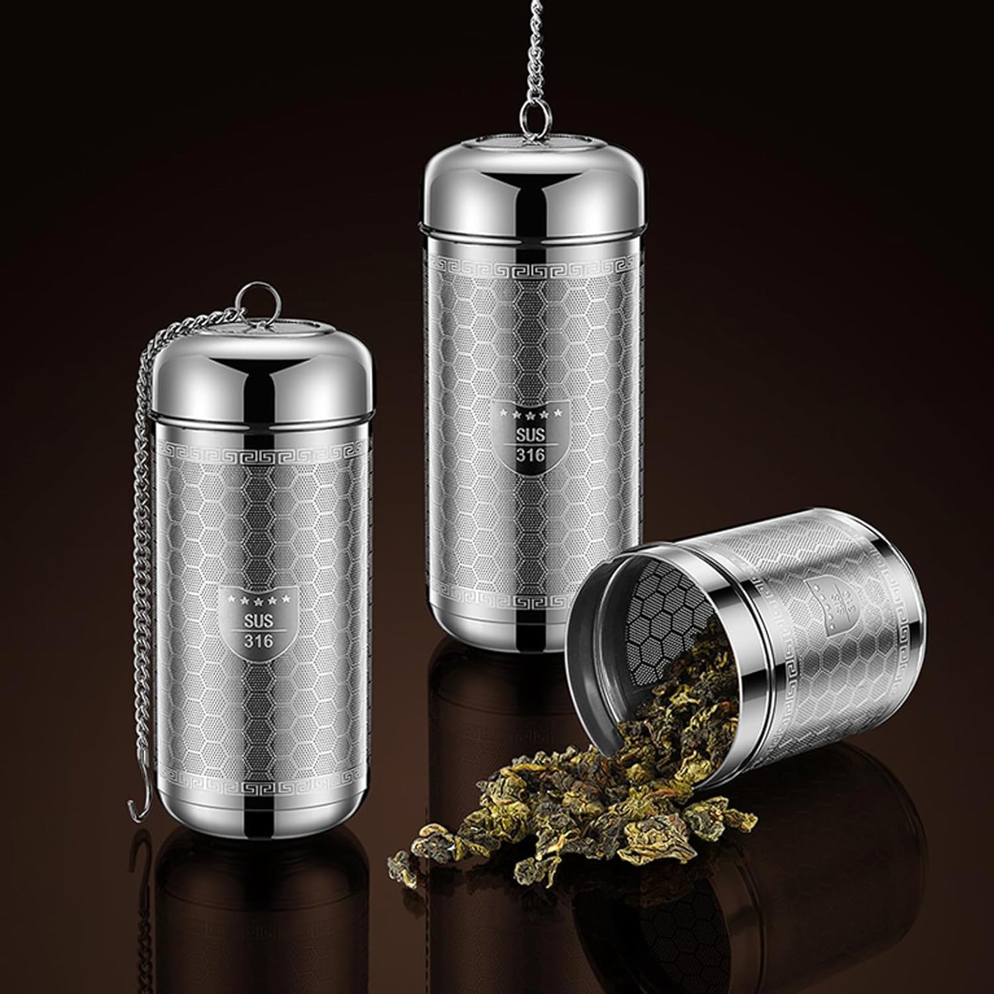 2PCS Fruit Infuser Insert,Flower Tea Infuser for Wide Mouth Water Bottles,Compatible with Stanley,Hydro Flask,Iron Flask, Takeya, ThermoFlask and Similar