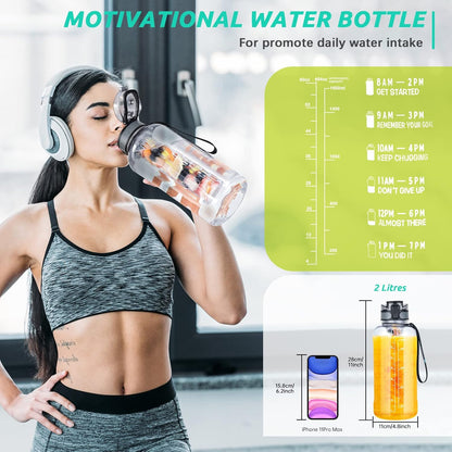 UTEBIT 32 OZ Fruit Infuser Water Bottle, Insulated Sports Water Bottle With Straw, 1L BPA Free Leak Proof Tritan Large Water Jug with Strap for Gym, Camping, Travel, Outdoor