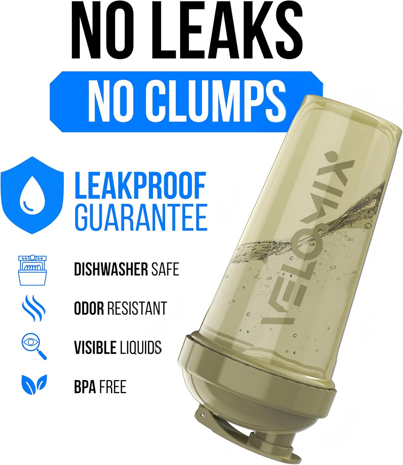 VELOMIX -4 Pack- 28 oz Protein Shaker Bottles for Protein Mixes - 4x Wire Whisk | Leak Proof Shaker Cups for Protein Shakes | Stackable Protein Shaker Bottle Pack (A1) Silver Aurora