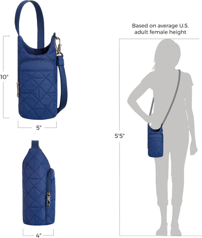 Travelon Anti-Theft Boho Insulated Water Bottle Tote