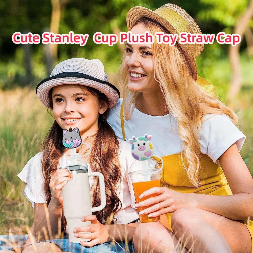 8mm Straw Covers Tips for Stanley Cup, Reusable Drinking STopper, Splash Proof Protector, Cover Cap for Stanley Cup Accessories