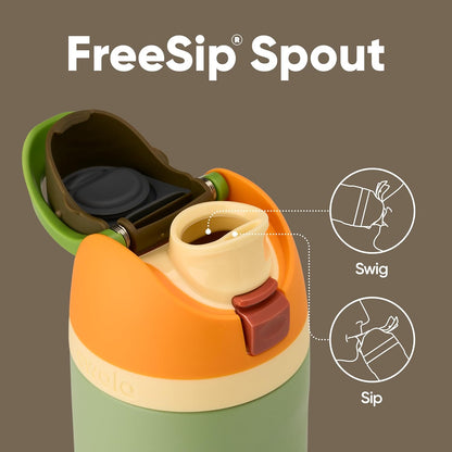 Owala FreeSip Insulated Stainless Steel Water Bottle with Straw, BPA-Free Sports Water Bottle, Great for Travel, 32 Oz, Denim