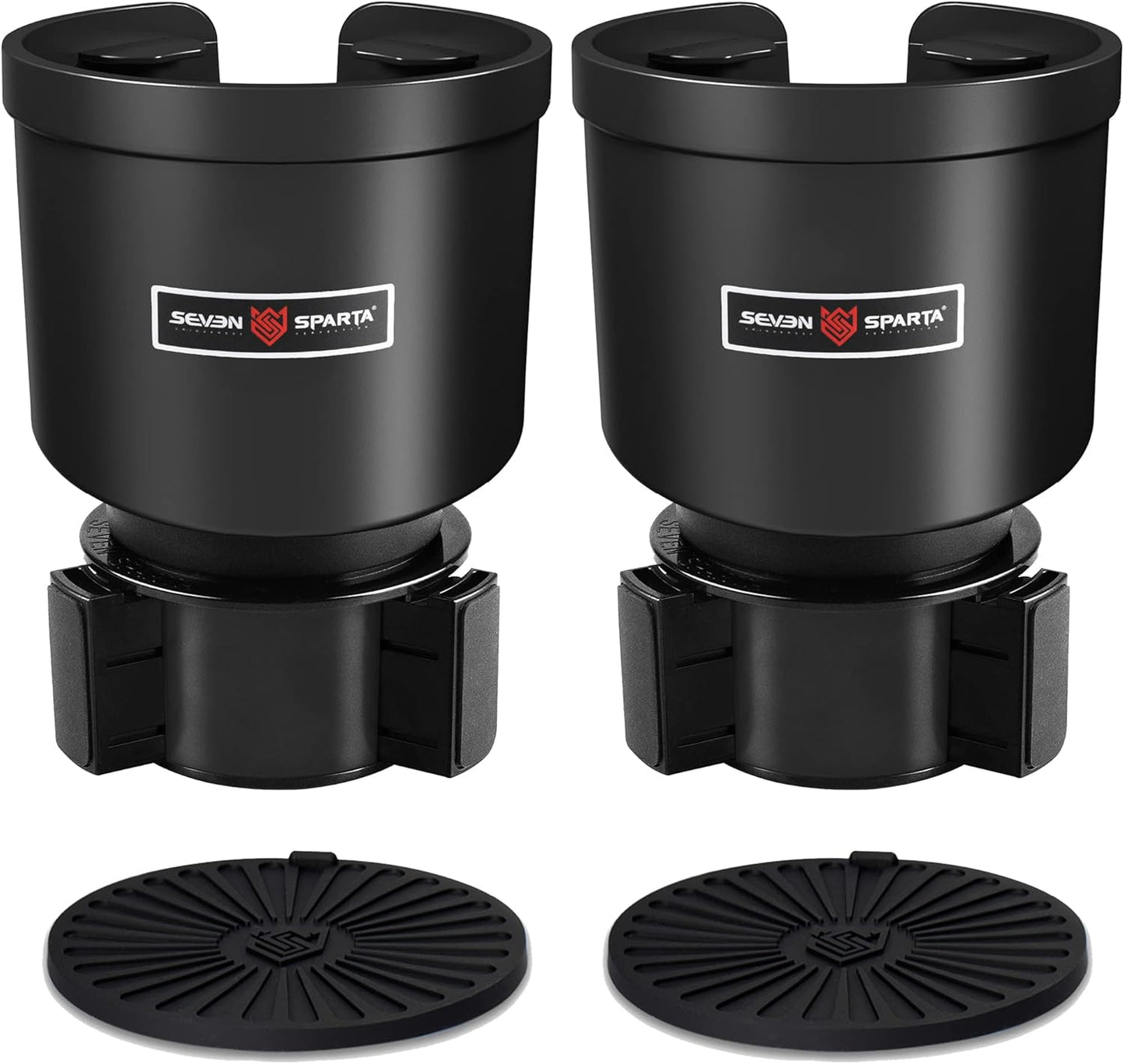 Upgraded Car Cup Holder Expander Adapter with Offset Adjustable Base, Compatible with Yeti 14/24/36/46oz Ramblers, Hydro Flasks 32/40oz, Other Large Bottles Mugs in 3.5"-4.0", 1 Pack