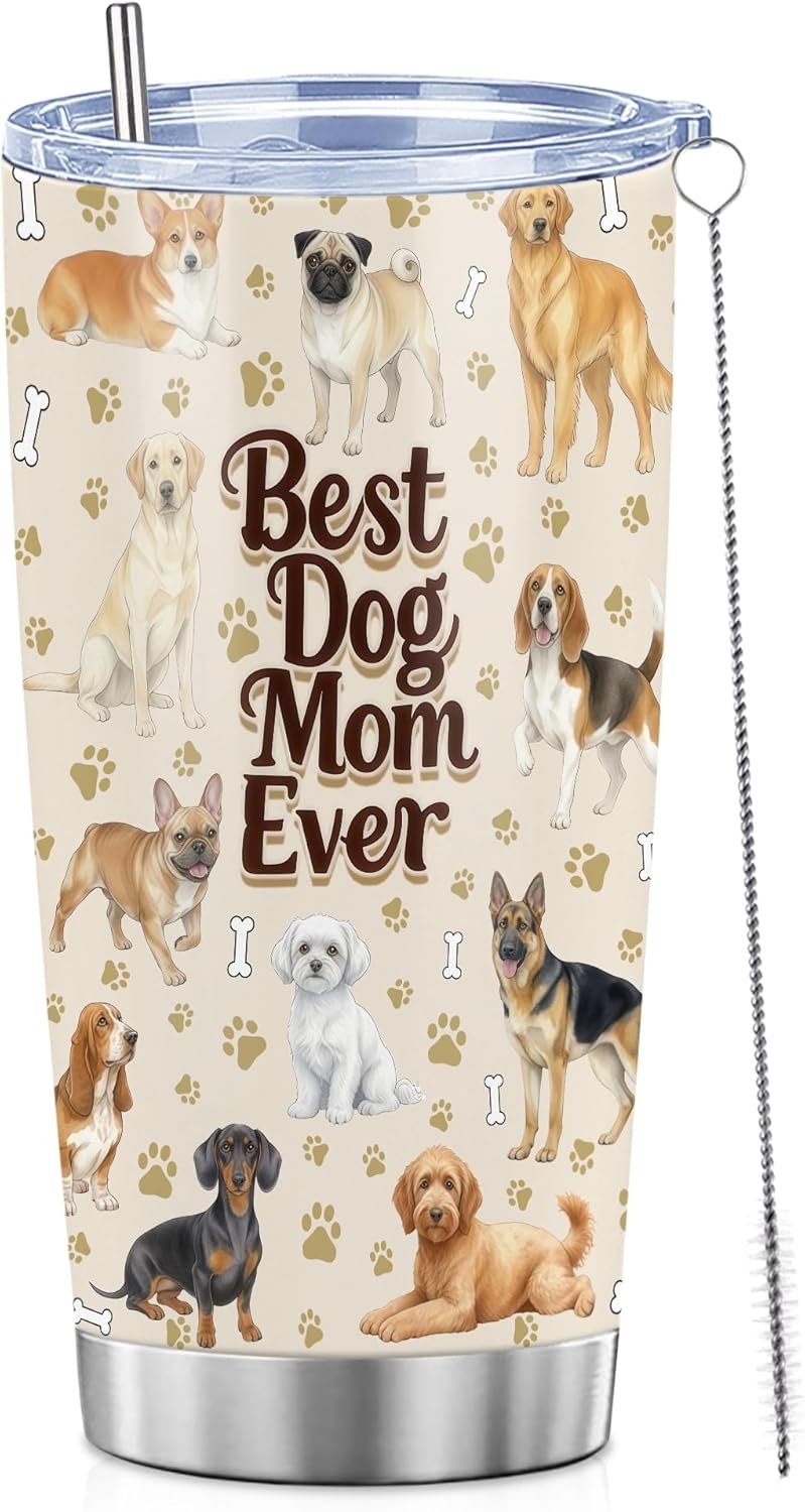 Beagle Gifts for Women Men, 40oz Stainless Steel Insulated Tumbler Travel Cup Mug, Funny and Unique Beagle Gifts for Dog Lover - Colors A