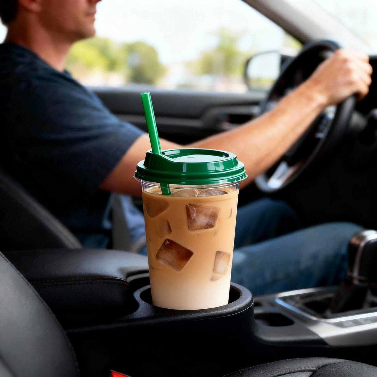 24oz Tumbler with Lid and Straw, Leak Proof and Double Wall Insulated Reusable Plastic Cups,Travel Reusable Iced Coffee Cup (1, Pink)