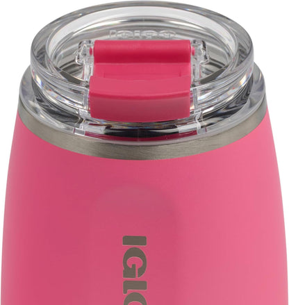 Igloo 20 oz Stainless Steel Tumbler | Sport Sipper Bottle | Thrift Pink