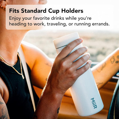 MiiR 360 Traveler, Stainless Steel Double-Wall Vacuum Insulated Tumbler - Leakproof 360 Lid for Easy Sipping on the Go; Perfect for Hot & Cold Drinks