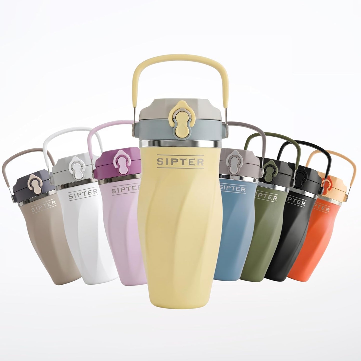 Earth Stone - 24oz Insulated Protein Shaker Bottle - Medical-Grade 316 Stainless Steel - Patent-Pending Clump-Free Design - Odor Proof & Leak-Proof Metal Blender Cup