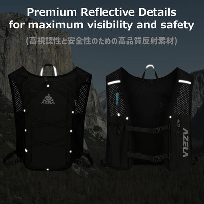 Azarxis Running Water Bottles Flask BPA Free Leakproof Hydration Vest Packs Waist Belt Replacement for Triathlon Marathon Hiking Cycling Climbing Runner