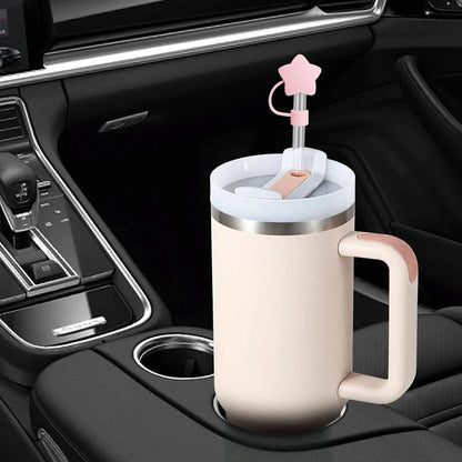 LDKEDKF 11Pcs Straw Cover for Stanley Cup, Silicone Straw Topper for Stanley Cup 30&40oz with Tumblers, 10mm 0.4in Lid Accessories (Reusable)