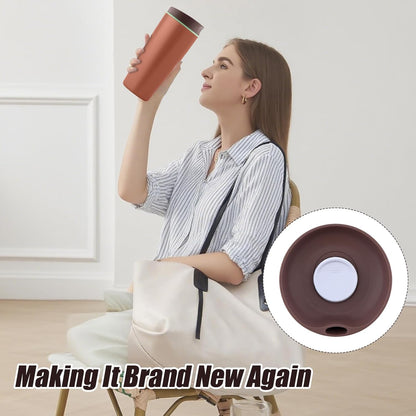 Replacement Slider Lid for Owala SmoothSip 20oz & 12oz, Top Cover Compatible with Owala 24oz Coffee Tumbler, Coffee Travel Mugs Leakproof Accessories, BPA-Free (Black Cherry)