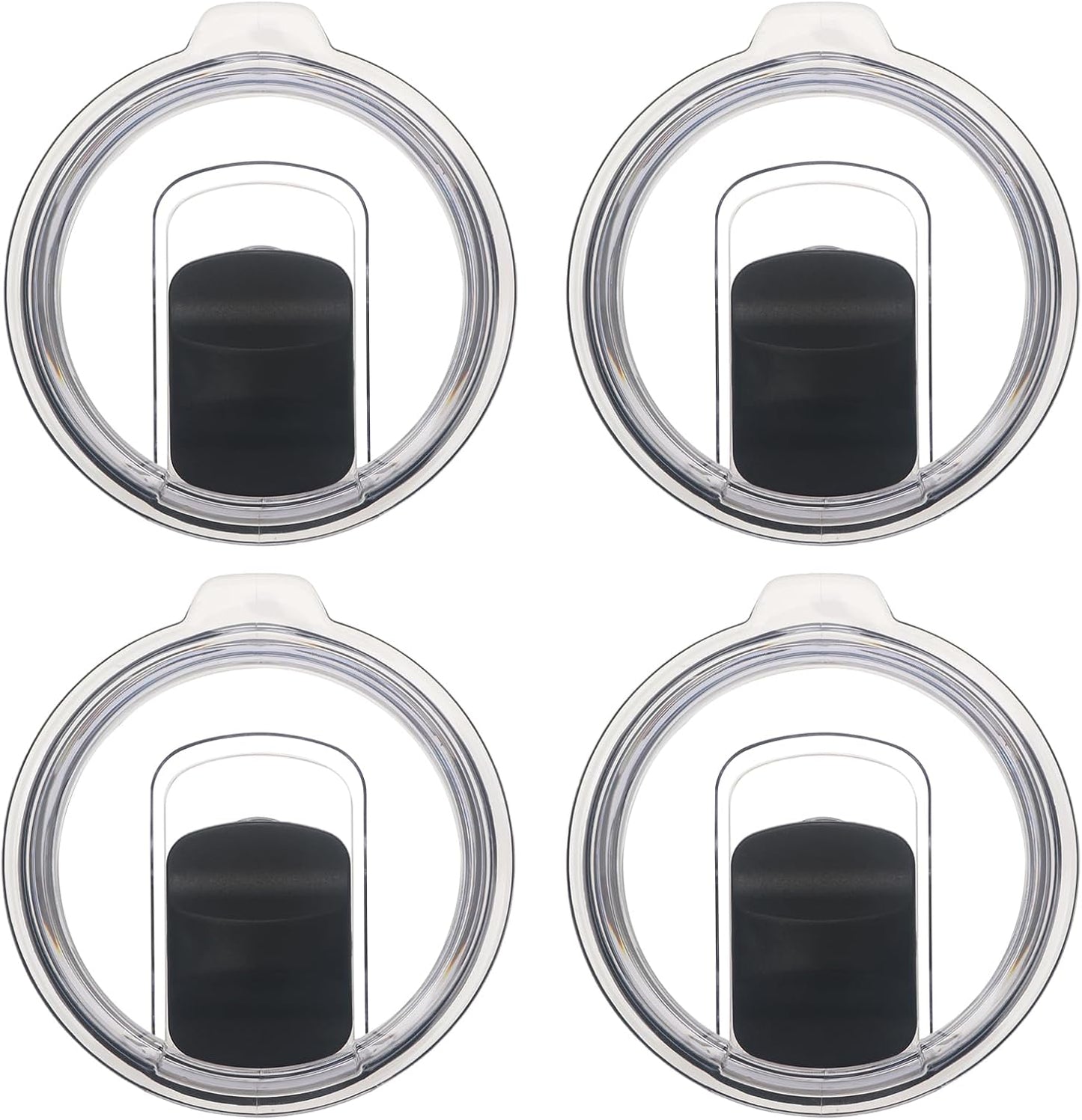 20 oz Tumbler Lid, 2 Pack Replacement Lids Compatible for YETI 20 oz Tumbler 10/24 oz Mug and 10 oz Lowball, Travel Spill Proof Cup Lids Covers with Magnetic Slider Switch, BPA Free