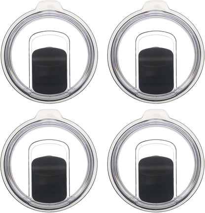 20 oz Tumbler Lid, 2 Pack Replacement Lids Compatible for YETI 20 oz Tumbler 10/24 oz Mug and 10 oz Lowball, Travel Spill Proof Cup Lids Covers with Magnetic Slider Switch, BPA Free