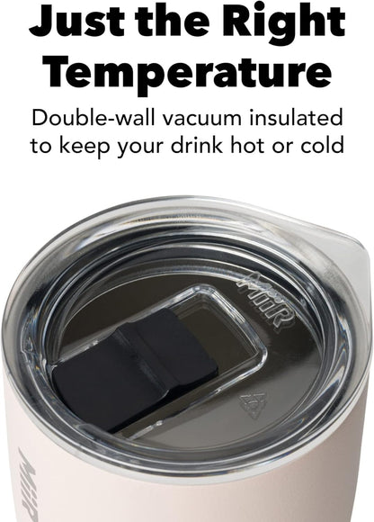 MiiR Tumbler, 12oz Insulated Stainless Steel with Press Fit Slide Lid – Splash Proof Design, Holds Hot & Cold Beverages, Stylish & Functional Cup Holder Compatible