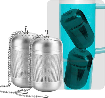 2PCS Fruit Infuser Insert,Flower Tea Infuser for Wide Mouth Water Bottles,Compatible with Stanley,Hydro Flask,Iron Flask, Takeya, ThermoFlask and Similar