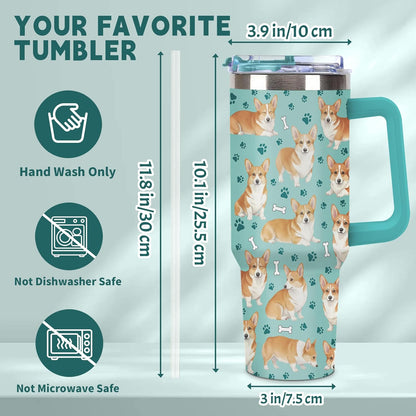 Beagle Gifts for Women Men, 40oz Stainless Steel Insulated Tumbler Travel Cup Mug, Funny and Unique Beagle Gifts for Dog Lover - Colors B