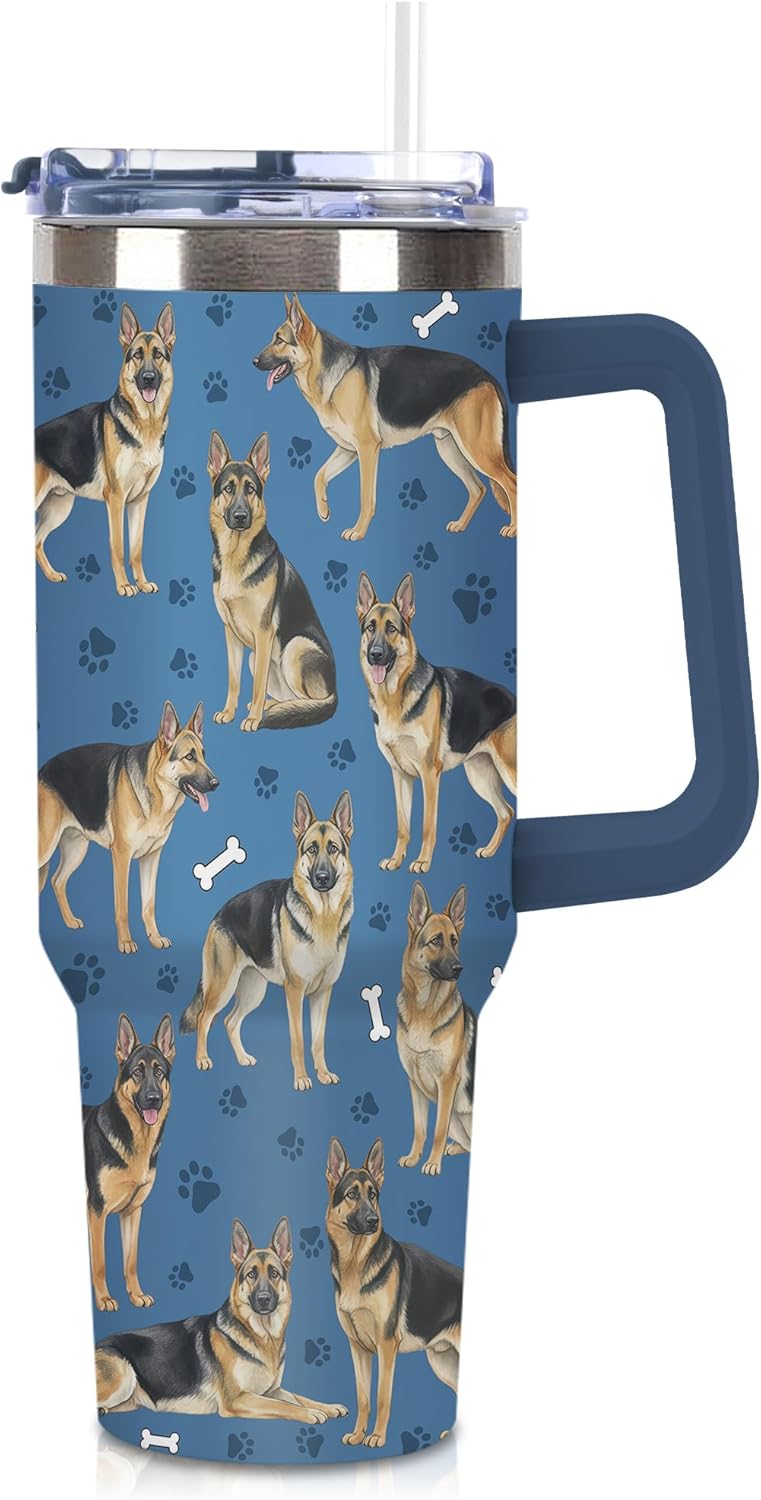 Beagle Gifts for Women Men, 40oz Stainless Steel Insulated Tumbler Travel Cup Mug, Funny and Unique Beagle Gifts for Dog Lover - Colors A