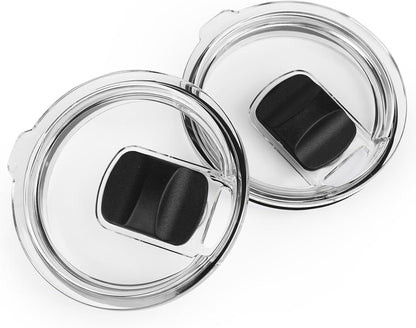 30 oz Tumbler Lid for Yeti, 3 Pcs Magnetic Replacement Lids for Yeti Rambler 30/32 oz Tumbler, 14 oz Mug 35 oz Straw Mug, Travel Spill Proof Cup Lids Covers with Magnetic Slider Switch, BPA Free