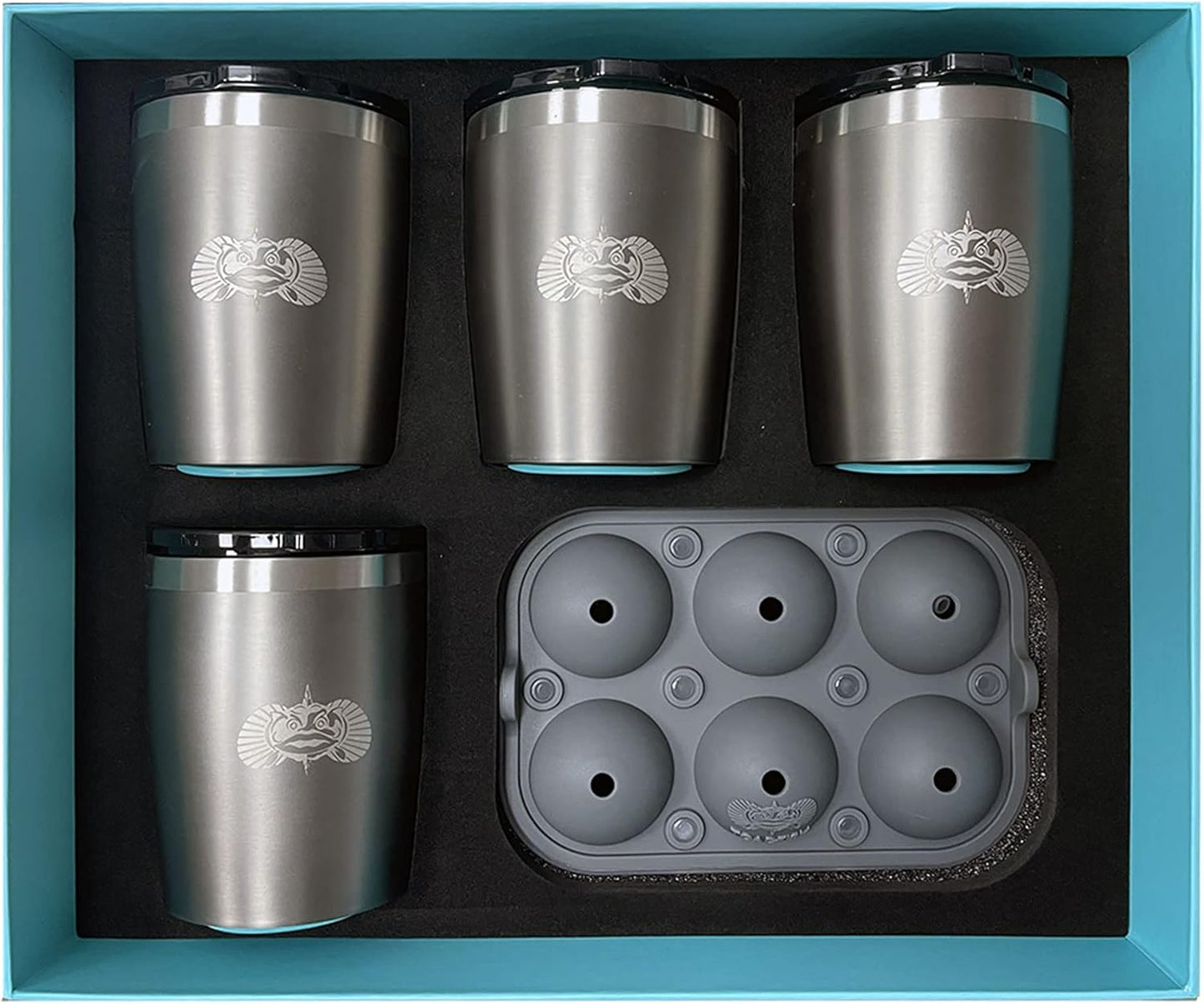 Toadfish Non-tipping 10oz Double Wall Insulated Stainless Steel Rocks Tumbler w/ East Slide Lid - Graphite