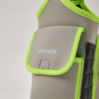VAKAER Magnetic Gym Bag, Water Bottle Carrier Holder with Phone Pocket & Adjustable Strap,10 Ultra-Strong Magnets Stick to Fitness equipment, Workout Accessories Pouch for Women & Men