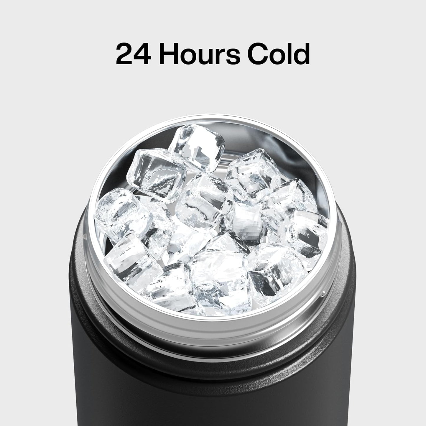 ENCOOL Insulated Water Bottle with Straw Stainless Steel Water Bottle, Leak-Proof, BPA-Free, Double Wall Vacuum Keeps Cold for 24 Hours for Sports, Travel, School (26 oz, Cotton Candy) - Colors C
