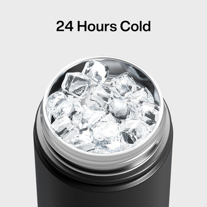 ENCOOL Insulated Water Bottle with Straw Stainless Steel Water Bottle, Leak-Proof, BPA-Free, Double Wall Vacuum Keeps Cold for 24 Hours for Sports, Travel, School (26 oz, Cotton Candy) - Colors C