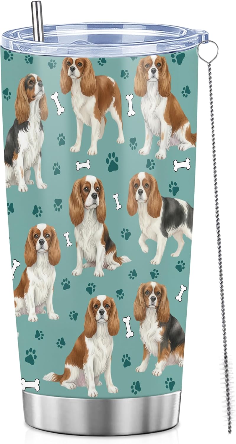 Beagle Gifts for Women Men, 40oz Stainless Steel Insulated Tumbler Travel Cup Mug, Funny and Unique Beagle Gifts for Dog Lover - Colors A