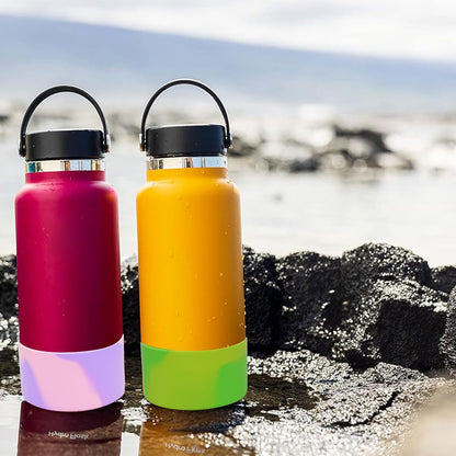 5Pcs Silicone Bottle Boot, Bottom Protector Compatible with Stanley/Hydroflask/Iron Flask/Simple Modern, 2.9-3in Bottom Width of Stainless Water Bottle